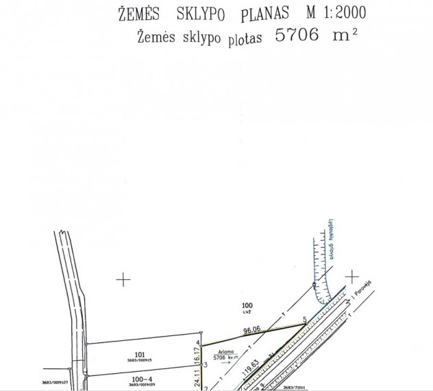 Parduodamas  sklypas Liesiškio k., Biržų r. sav., 2.189 a ploto 3