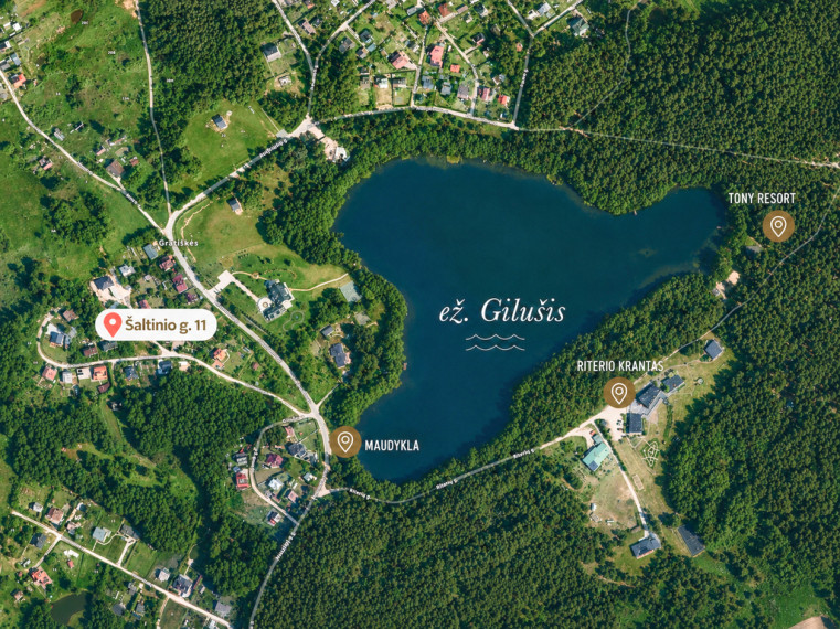 Parduodamas nebaigtas statyti mūrinis namas Trakų r., Gratiškių k., prie Gilušio ežero 4