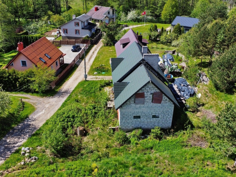 Parduodamas nebaigtas statyti mūrinis namas Trakų r., Gratiškių k., prie Gilušio ežero 5