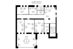 Nuomojamos administracinės, kitos paskirties, paslaugų, prekybos patalpos Granito g., Aukštieji Paneriai, Vilniaus m., Vilniaus m. sav., 236.3 m2 ploto 7