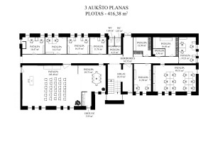 Nuomojamos administracinės, kitos paskirties, paslaugų, prekybos patalpos Granito g., Aukštieji Paneriai, Vilniaus m., Vilniaus m. sav., 416.38 m2 ploto 7