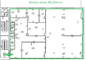 Nuomojamos administracinės, paslaugų, prekybos patalpos Architektų g., Lazdynai, Vilniaus m., Vilniaus m. sav., 382.58 m2 ploto 6