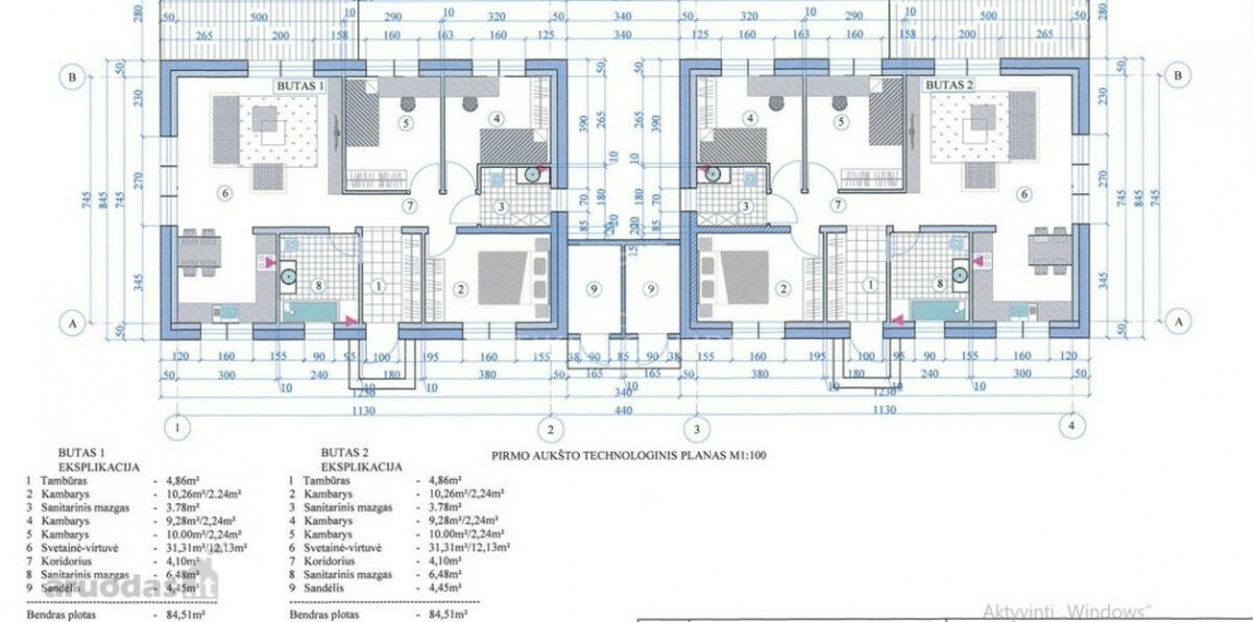 Parduodamas namas Trušelių k., Klaipėdos r. sav., 84 m2 ploto, 1 aukštai 5