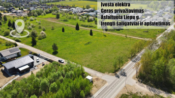 Parduodamas namų valdos paskirties sklypas Liepų g., Užudvarionių k., Vilniaus r. sav., 12.49 a ploto 1