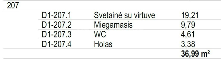 Parduodamas butas Lvivo g., Šnipiškės, Vilniaus m., Vilniaus m. sav., 36.99 m2 ploto, 2 kambariai 6