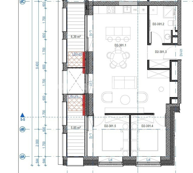 Parduodamas butas Lvivo g., Šnipiškės, Vilniaus m., Vilniaus m. sav., 66.8 m2 ploto, 3 kambariai 3