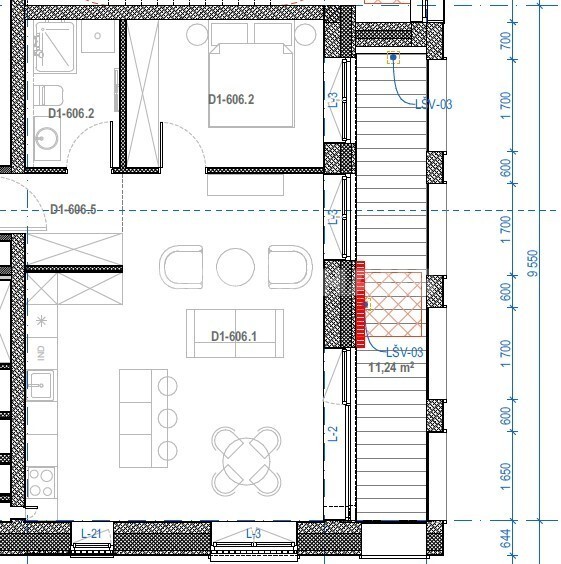 Parduodamas butas Lvivo g., Šnipiškės, Vilniaus m., Vilniaus m. sav., 53.54 m2 ploto, 2 kambariai 5