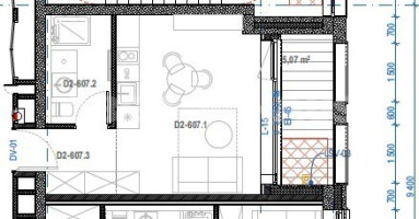 Parduodamas butas Lvivo g., Šnipiškės, Vilniaus m., Vilniaus m. sav., 26.18 m2 ploto, 1 kambariai 3