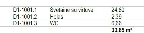 Parduodamas butas Lvivo g., Šnipiškės, Vilniaus m., Vilniaus m. sav., 33.85 m2 ploto, 1 kambariai 4