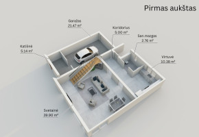 Parduodamas namas Rugiagėlių , Bareikiškių k., Vilniaus r. sav., 138.85 m2 ploto, 2 aukštai 28