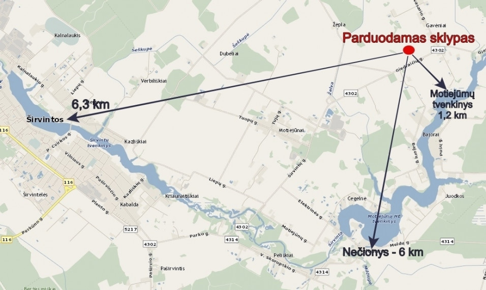 Parduodamas  sklypas Gavėnių k., Širvintų r. sav., 45.81 a ploto 2