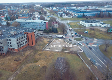 Nuomojamas komercinės paskirties sklypas S. KERBEDŽIO G., Pramonės, Panevėžio m., Panevėžio m. sav., 29 a ploto