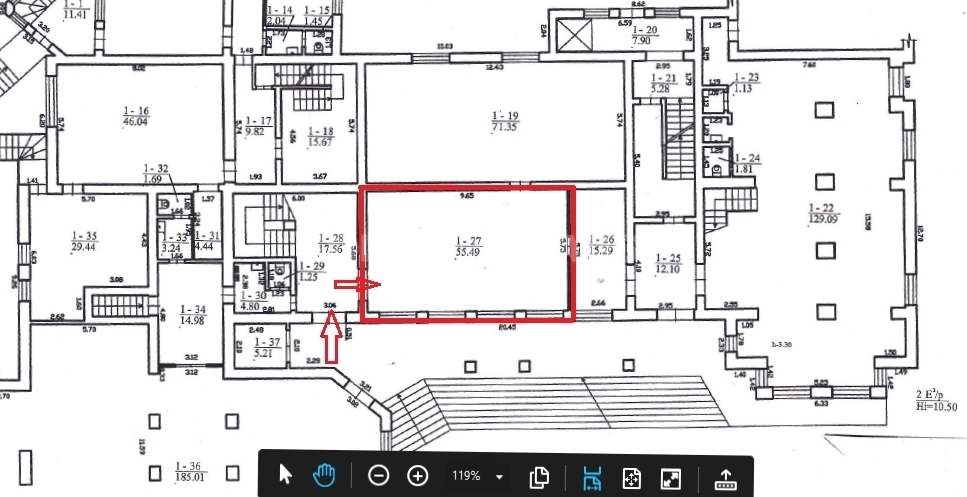 Nuomojamos administracinės patalpos Stoties g., Rožės, Panevėžio m., Panevėžio m. sav., 55.49 m2 ploto 5