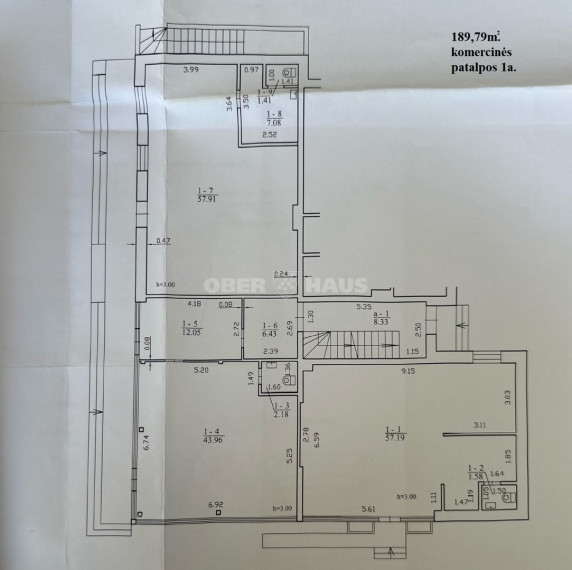 Parduodamos administracinės, gamybinės, kitos paskirties, maitinimo, sandėliavimo patalpos Žalgirio g., Druskininkų m., Druskininkų sav., 741.1 m2 ploto 25