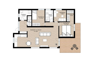 Parduodamas namas Smilgų aklg., Krėslynų k., Jonavos r. sav., 115 m2 ploto, 1 aukštai 30