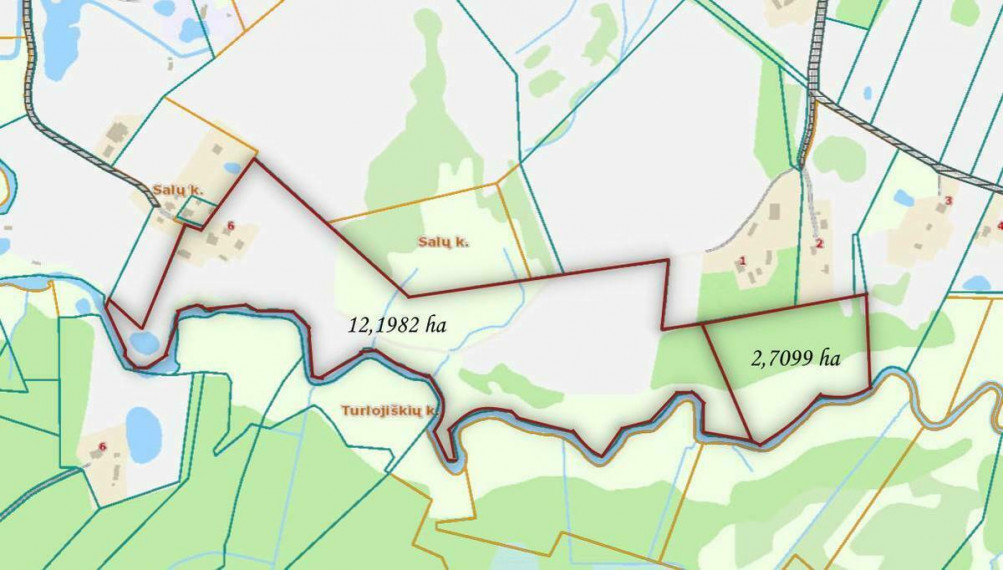 Parduodamas  sklypas Salų k., Širvintų r. sav., 1490.81 a ploto 4