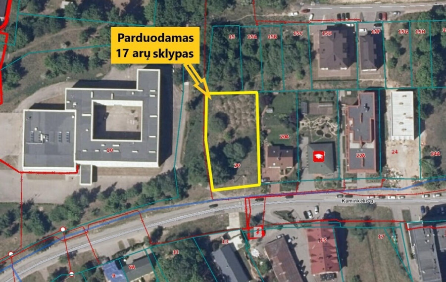 Sklypas daugiabučiui statyti Kaminkelio g., Naujininkai 2