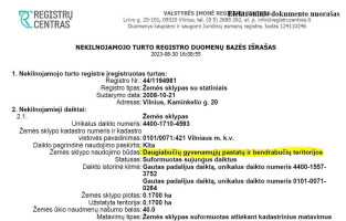 Sklypas daugiabučiui statyti  Kaminkelio g., Naujininkai 13