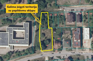 Sklypas daugiabučiui statyti  Kaminkelio g., Naujininkai 14