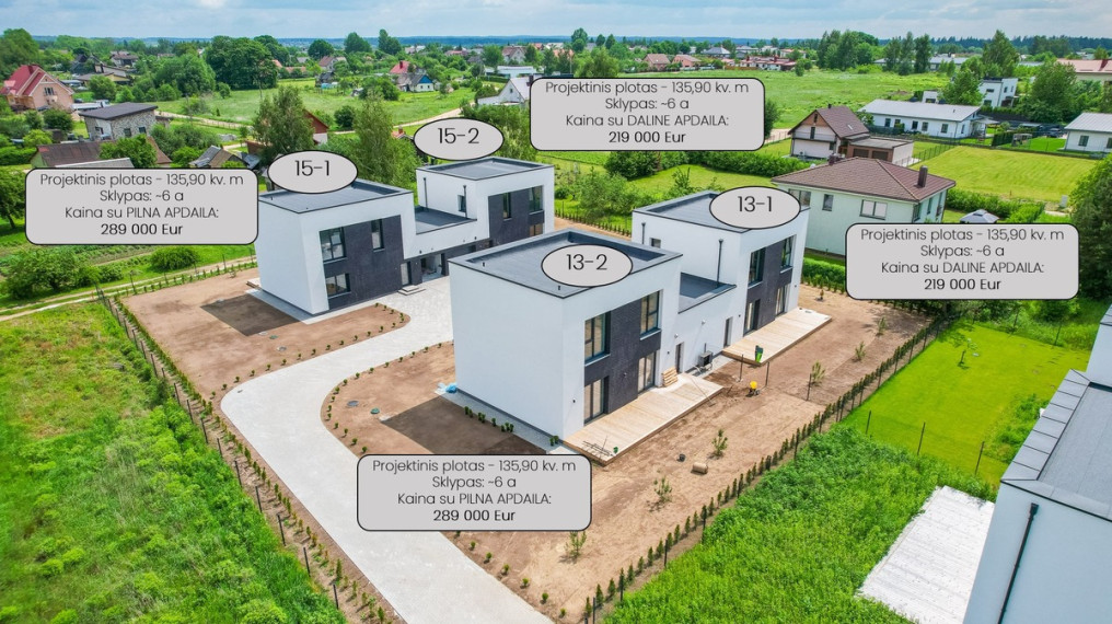 Parduodamas namas Daumanto g., Kuprioniškių k., Vilniaus r. sav., 136 m2 ploto, 2 aukštai 2