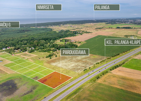 Parduodamas arba nuomojamas sklypas Anaičių g., Palangoje, 74.751 a ploto