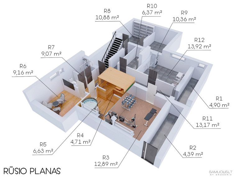 Parduodamas namas M. Zdziechovskio g., Sudervės k., Vilniaus r. sav., 322 m2 ploto, 2 aukštai 15