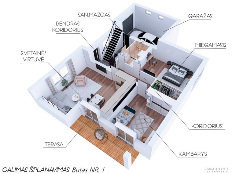 Parduodamas namas M. Zdziechovskio g., Sudervės k., Vilniaus r. sav., 322 m2 ploto, 2 aukštai 18
