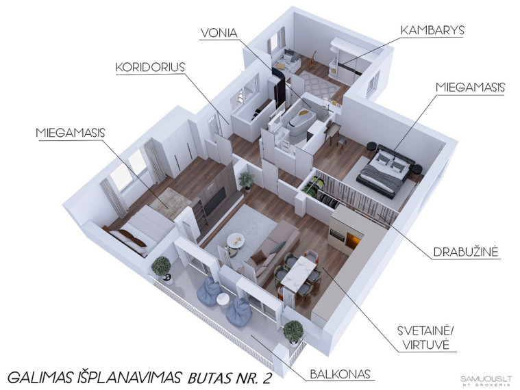 Parduodamas namas M. Zdziechovskio g., Sudervės k., Vilniaus r. sav., 322 m2 ploto, 2 aukštai 19