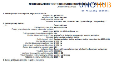 Parduodamas sklypas Vydautiškių k., 18.5 a ploto 13