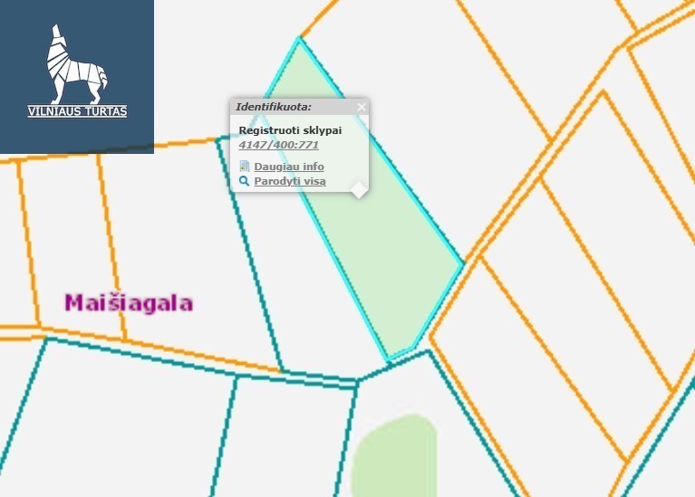 Parduodamas sklypas Maišiagalos mstl., Vilniaus r. sav., 113 a ploto 2