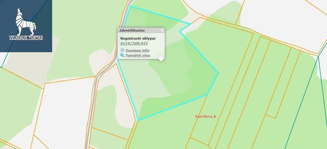 Parduodamas kitos paskirties sklypas Skirlėnų k., Vilniaus r. sav., 264 a ploto 2