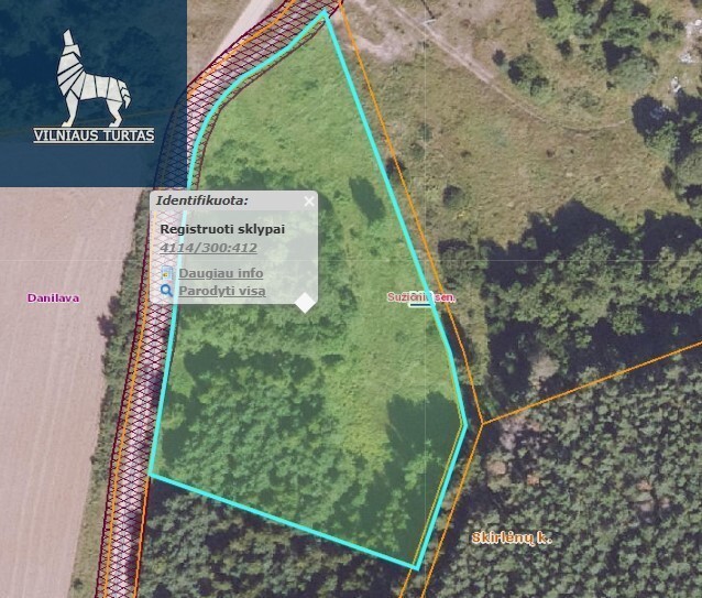 Parduodamas kitos paskirties sklypas Skirlėnų k., Vilniaus r. sav., 78 a ploto 1