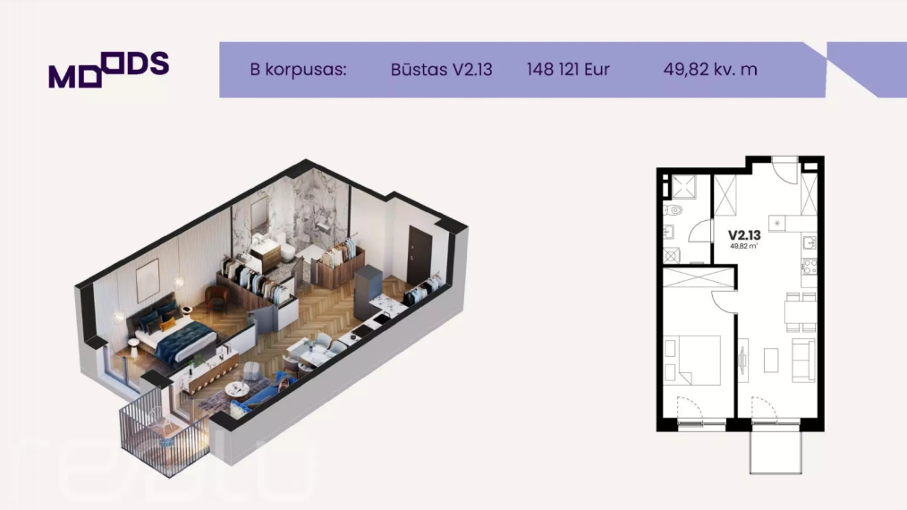 Parduodamas butas Kareivių g., Žirmūnai, Vilniaus m., Vilniaus m. sav., 45.54 m² ploto 2 kambariai 6