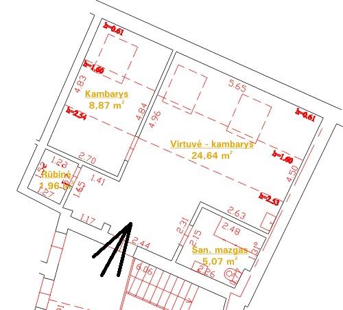 Nuomojamas butas Mėsinių g., Senamiestis, Vilniaus m., Vilniaus m. sav., 41.00 m² ploto 2 kambariai 18