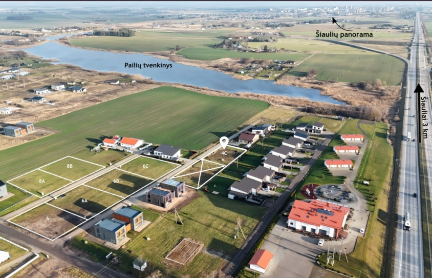 Parduodamas kitos paskirties sklypas Ilgoji g.4C, Aukštelkės k., Šiaulių r. sav., 8.5 a ploto 1