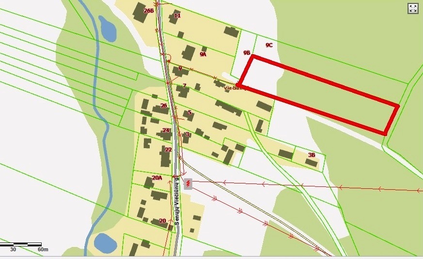 Parduodamas kitos paskirties sklypas Senųjų Viečiūnų g., Viečiūnų k., Druskininkų sav., 62.06 a ploto 9