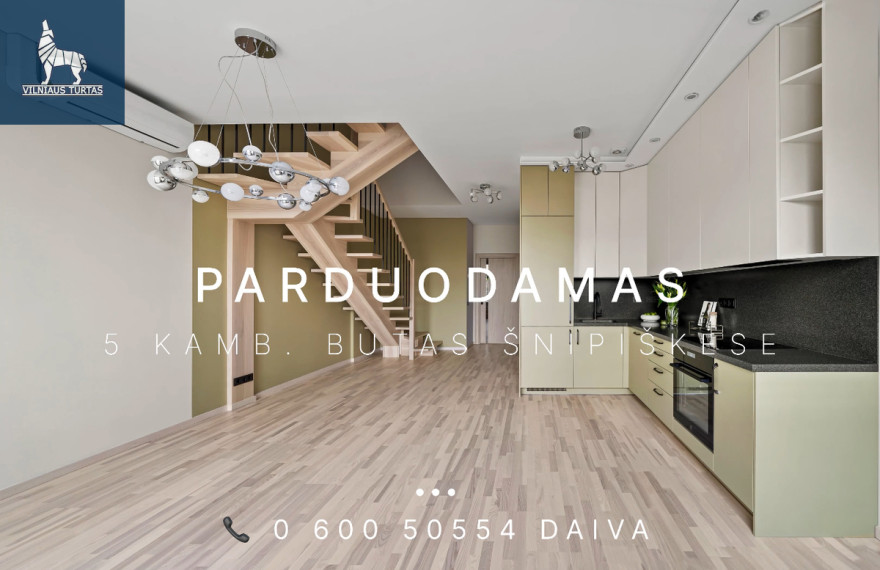 Parduodamas butas Daugėliškio g., Šnipiškės, Vilniaus m., Vilniaus m. sav., 99.53 m2 ploto, 5 kambariai 1