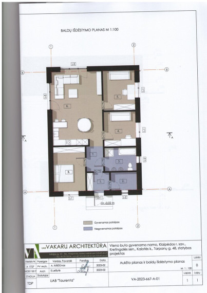 Parduodamas namas Tarpanų g., Kalotės k., Klaipėdos r. sav., 97 m2 ploto, 1 aukštai 15