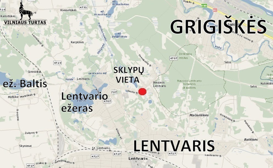 Parduodamas kitos paskirties sklypas Senoji g., Naujojo Lentvario k., Trakų r. sav., 14.05 a ploto 6
