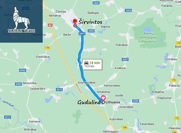 Parduodamas  sklypas Meiliakalnio, Gudulinės k., Širvintų r. sav., 55 a ploto 16