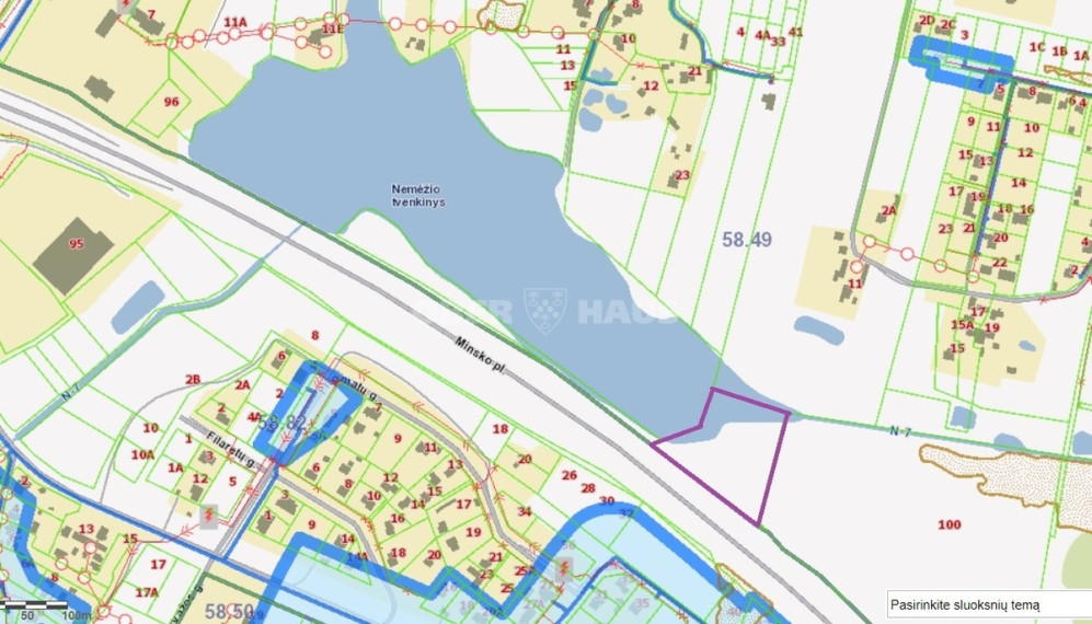 Parduodamas žemės ūkio paskirties sklypas Nemėžio k., Vilniaus r. sav., 137 a ploto 5