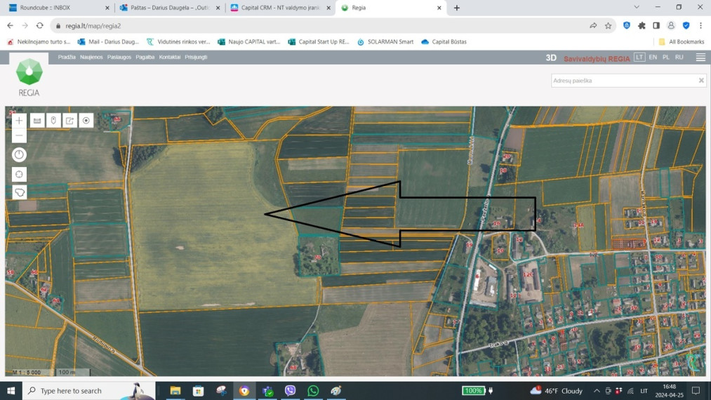 Parduodamas  sklypas Trako g., Tiltagalių k., Panevėžio r. sav., 2205 a ploto 4