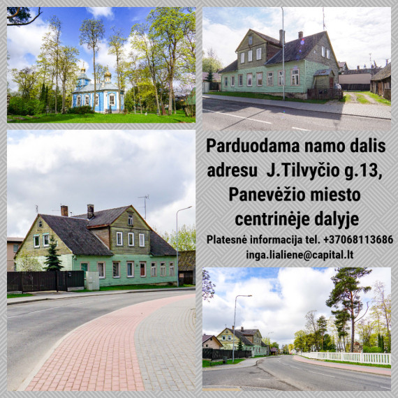 Parduodamas namas J. Tilvyčio g., Centras, Panevėžio m., Panevėžio m. sav., 44.89 m2 ploto, 1 aukštai 22