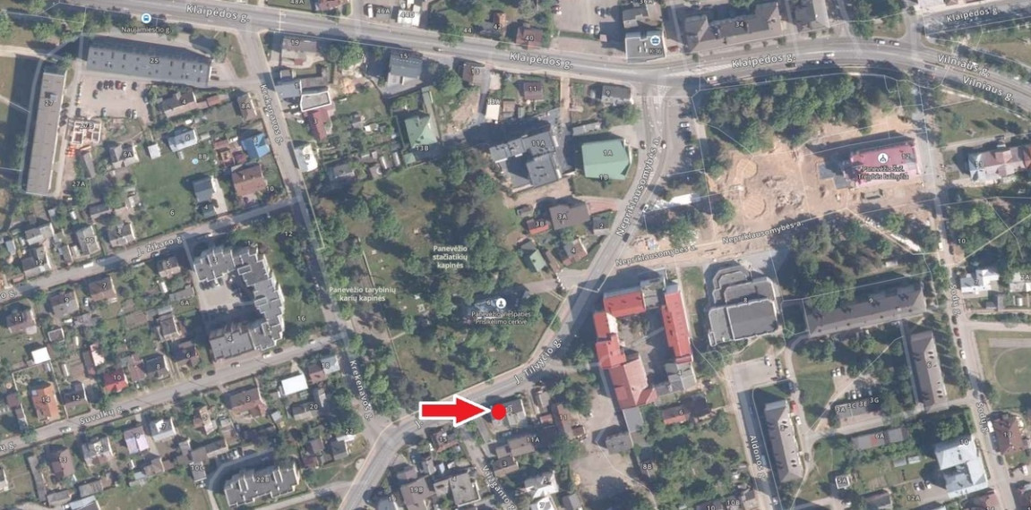 Parduodamas namas J. Tilvyčio g., Centras, Panevėžio m., Panevėžio m. sav., 44.89 m2 ploto, 1 aukštai 24