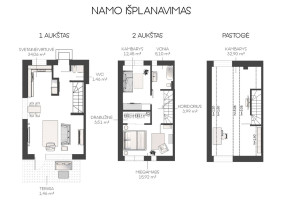 Parduodamas namas Valonų g., Kalnėnai, Vilniaus m., Vilniaus m. sav., 109.39 m2 ploto, 3 aukštai 21