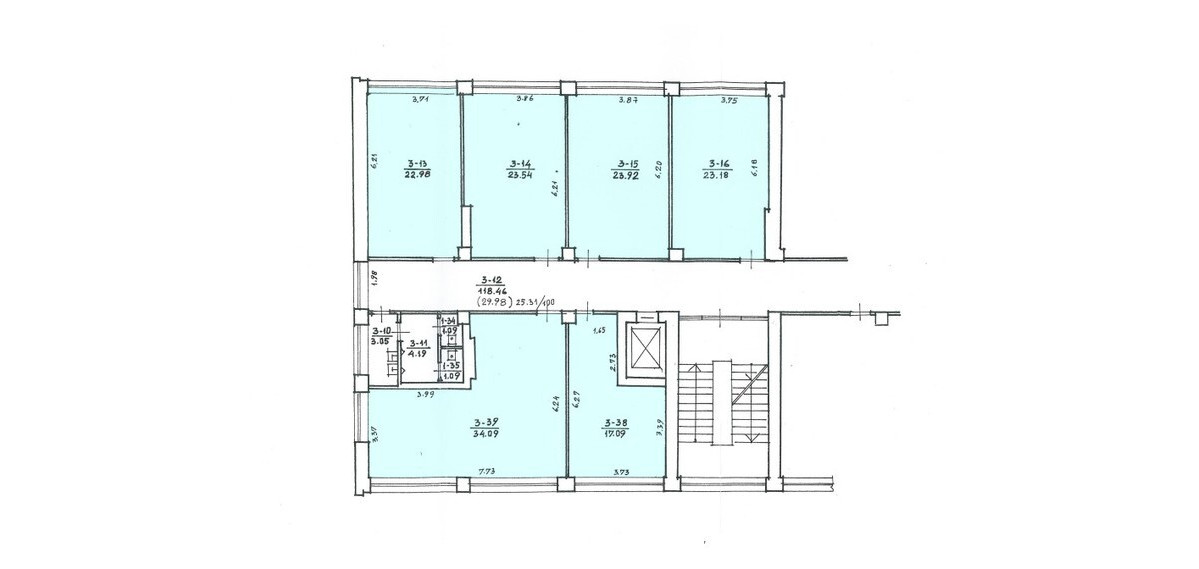 Nuomojamos administracinės patalpos Kalvarijų g., Šnipiškės, Vilniaus m., Vilniaus m. sav., 192.84 m2 ploto 3