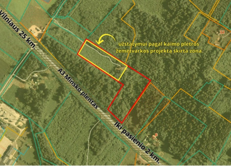 Parduodamas  sklypas Medininkų k., Vilniaus r. sav., 270 a ploto