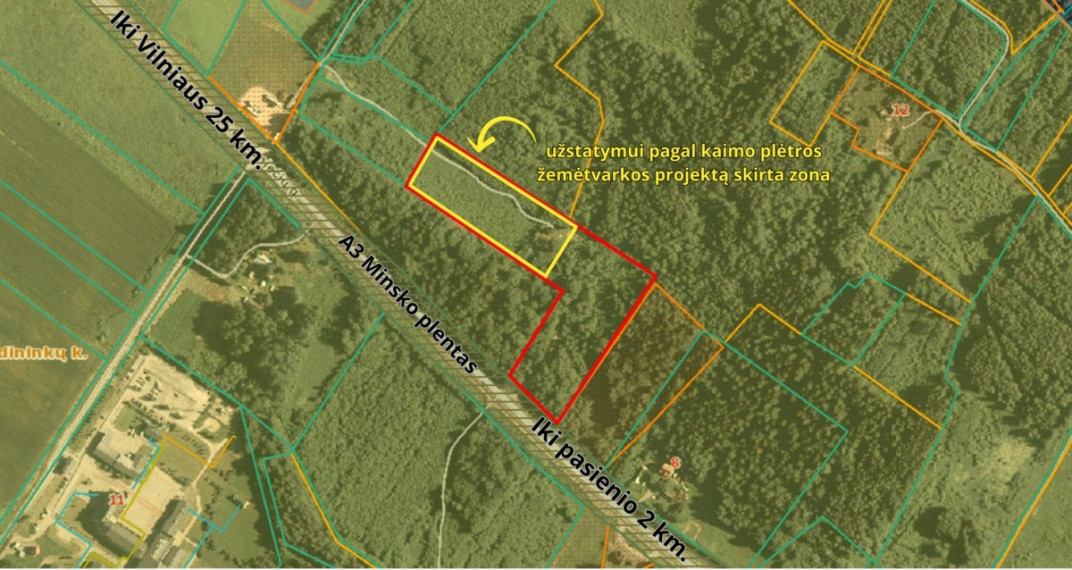 Parduodamas sklypas Medininkų k., Vilniaus r. sav., 270 a ploto 1