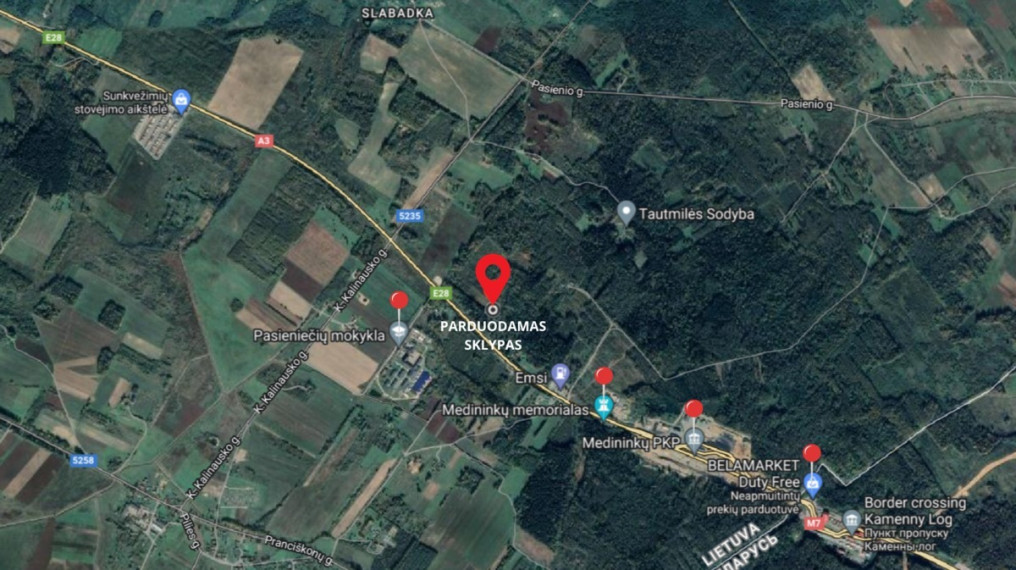 Parduodamas sklypas Medininkų k., Vilniaus r. sav., 270 a ploto 4