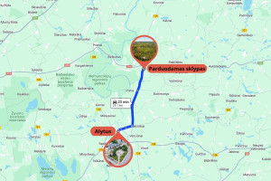 Parduodamas kitos paskirties sklypas Alytaus g., Verbyliškių k., Prienų r. sav., 1019.14 a ploto 14
